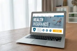 Health insurance web site modish registration system